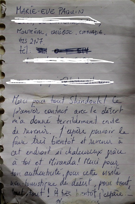 Thank you letter